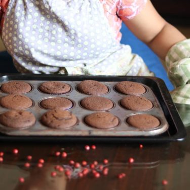 CHOCOLATE CUPCAKES FOR THE GRATITUDE CAKE PROJECT IN AUROVILLE AND PONDY FOR PONDICHERRY'S COVID-19 WARRIORS