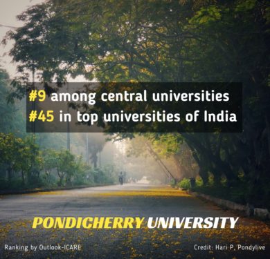 Pondicherry University top 10 central universities in india